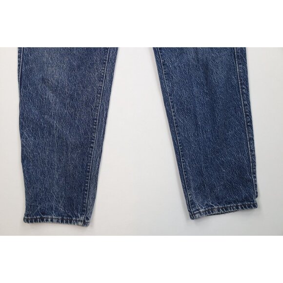Vintage 90s Lee Mens 34x34 Faded Acid Wash Straight Leg Denim Jeans Blue USA - Picture 4 of 14